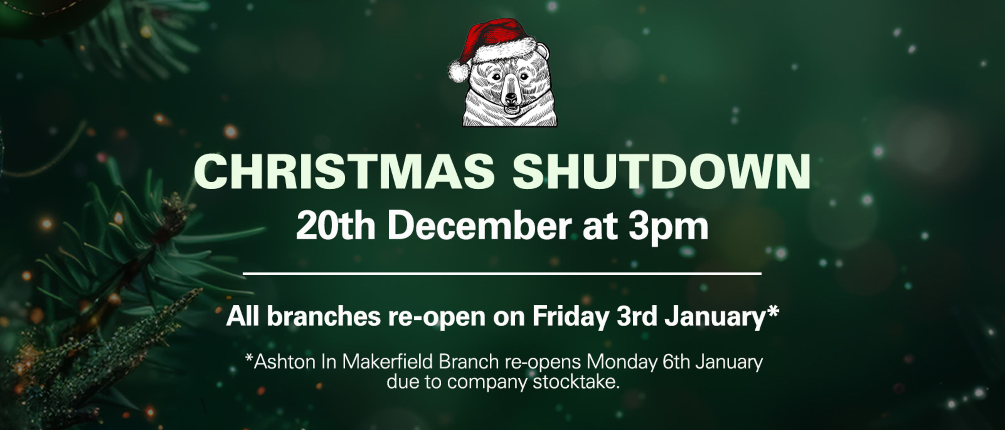 Christmas Shutdown