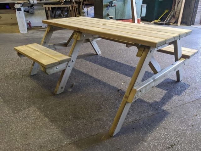 1.8m 'A' Frame Picnic Table with Wheelchair Access