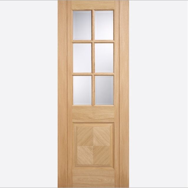 LPD | INTERNAL | BARCELONA | GLAZED 6L | CLEAR | PRE-FINISHED | OAK