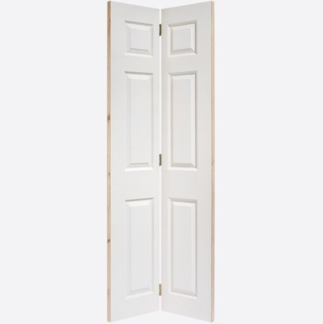 LPD | INTERNAL | MOULDED TEXTURED 6P | BI-FOLD | PRE-FINISHED | WHITE COMPOSITE | FSC®