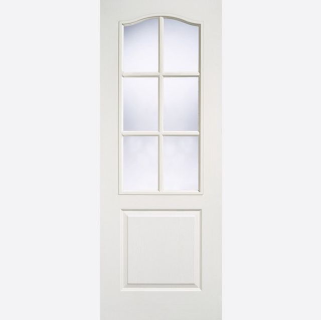 LPD | INTERNAL | MOULDED CLASSICAL | GLAZED 6L | CLEAR | PRE-FINISHED | WHITE COMPOSITE | FSC®