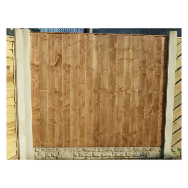 6ft x 5ft Heavy Duty Vertical Weatherboard Fence Panel