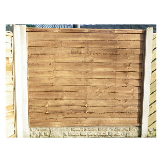 6ft x 5ft Heavy Duty Waney Lap Fence Panel