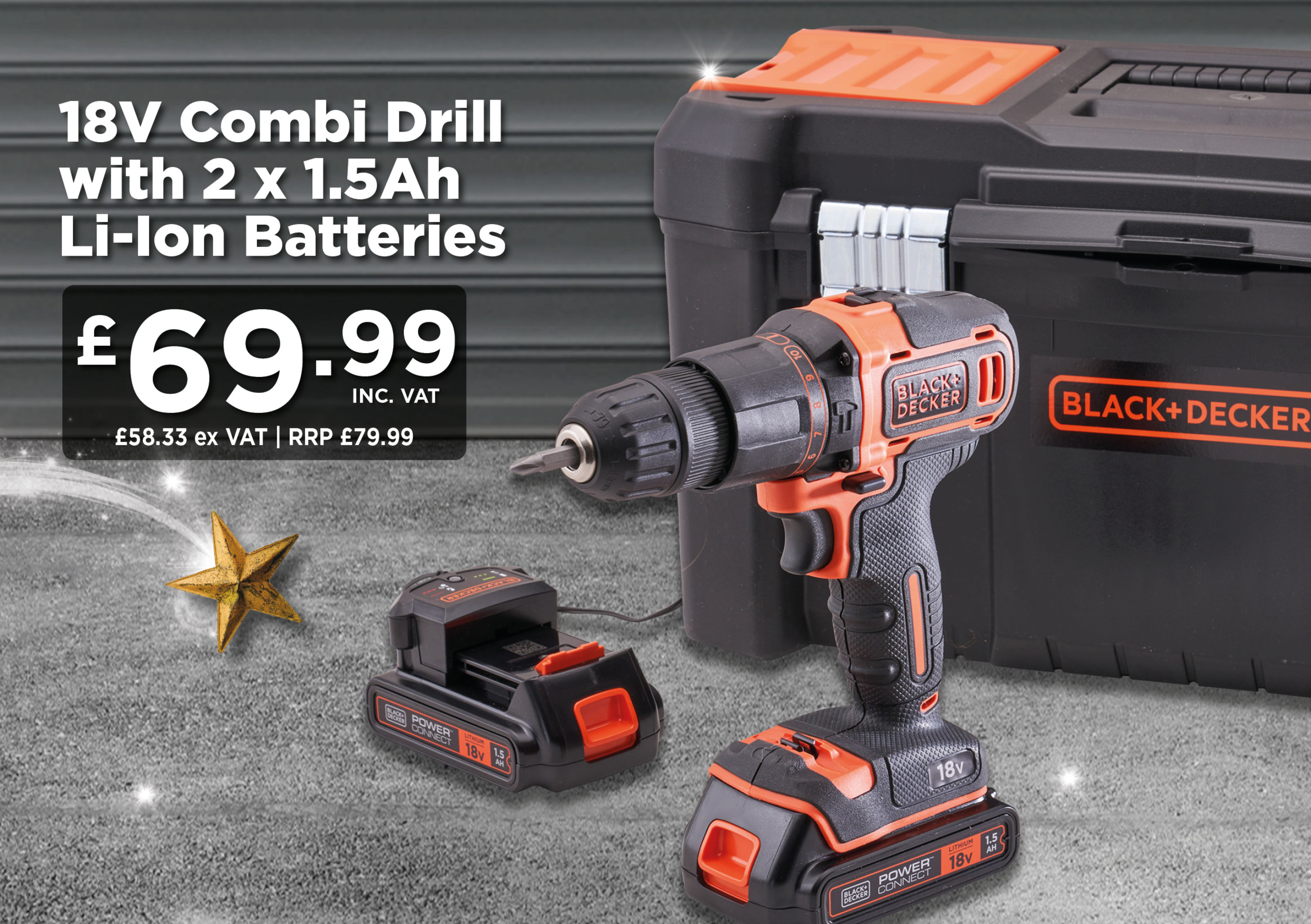 Black & decker discount 18v drill battery